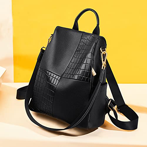 FOXLOVER Soft Genuine Leather Backpack Purse For Women Anti-theft Backpacks Versatile Shoulder Bag | The Storepaperoomates Retail Market - Fast Affordable Shopping