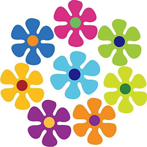 Car Magnet Decorations Magnetic Flower Decals Fridge Magnets 60s Multi-Color Flower Cutout Magnet for Car Home Wall Whiteboard Refrigerator (8, 3.9 x 3.9 Inch) | The Storepaperoomates Retail Market - Fast Affordable Shopping