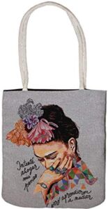 Handmade Purses for Women,Frida Kahlo Canvas Tote Bag,Woven Aztec Woven Shoulder Handbags