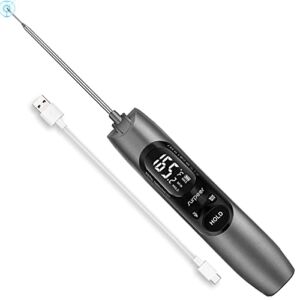 Surpeer Meat Cooking  Digital Instant Read Charge Thermometer ,for Kitchen ,Food ,Beef, Grill, BBQ Smoker, Candy,Home Brewing, Coffee, and Oil Deep Thermometer-58°F – 572°F (-50°C- 300°C)