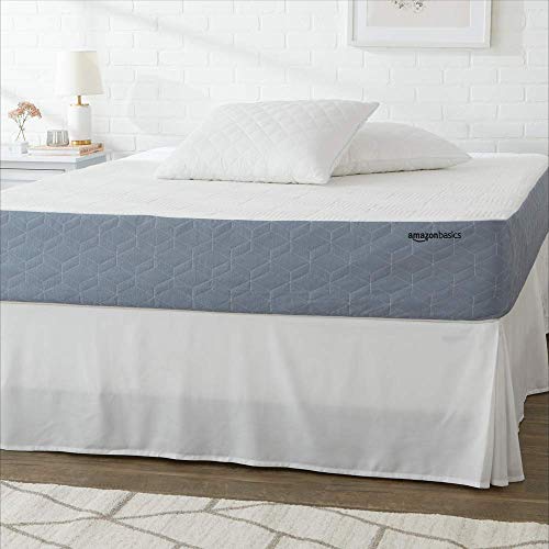 Amazon Basics Cooling Gel-Infused, Medium-Firm Memory Foam Mattress, CertiPUR-US Certified – Queen Size, 10 Inch (White/Gray) | The Storepaperoomates Retail Market - Fast Affordable Shopping