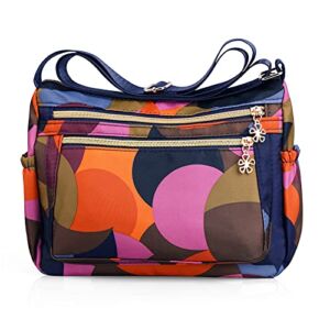 NOTAG Nylon Purses Lightweight Shoulder Bags Multipockets Crossbody Handbags with Adjustable Shoulder Strap (JH)