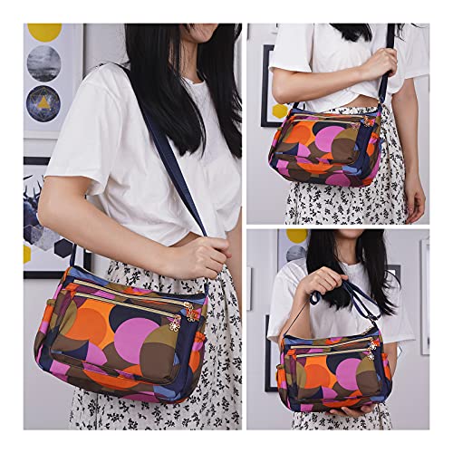 NOTAG Nylon Purses Lightweight Shoulder Bags Multipockets Crossbody Handbags with Adjustable Shoulder Strap (JH) | The Storepaperoomates Retail Market - Fast Affordable Shopping
