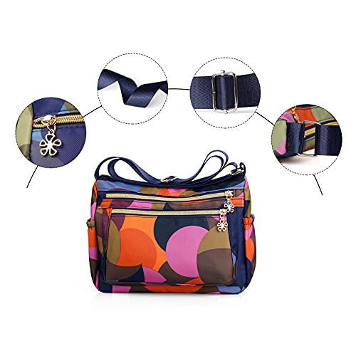 NOTAG Nylon Purses Lightweight Shoulder Bags Multipockets Crossbody Handbags with Adjustable Shoulder Strap (JH) | The Storepaperoomates Retail Market - Fast Affordable Shopping